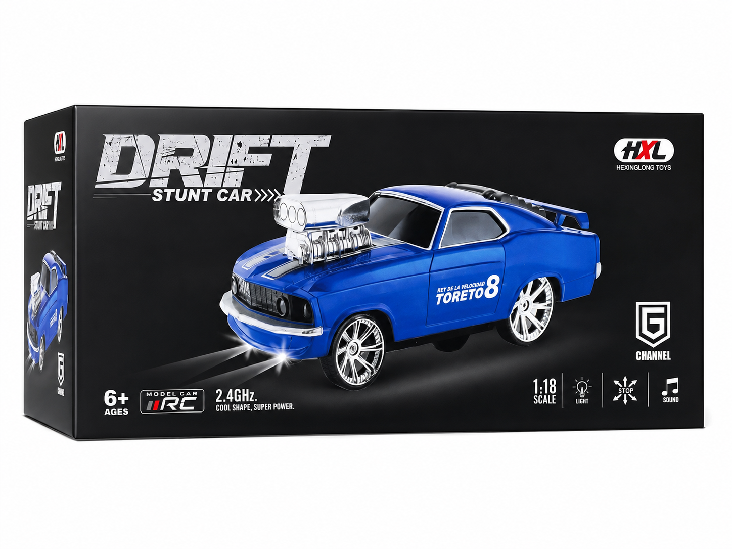 1:18 Scale RC Drift Stunt Car for Kids
