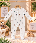 Hot Air Balloon Print Baby Romper