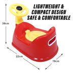 Toilet Trainer Baby Potty Seat Ferrari Car Designed With Removable Bowl & Closing Lid