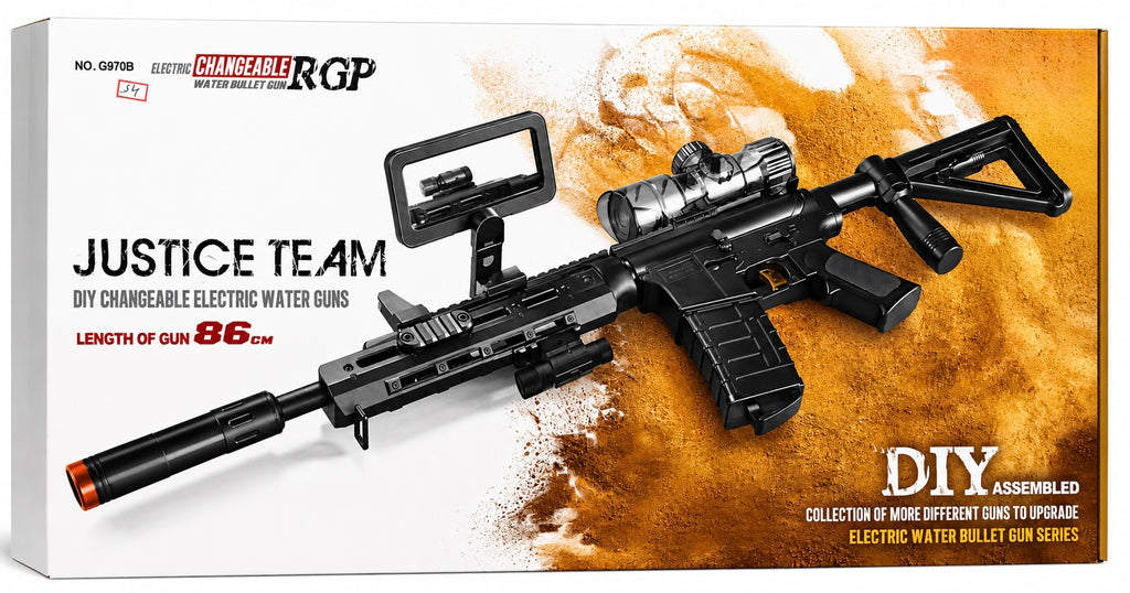 Justice Team DIY Electric Water Bullet Gun (G970B)