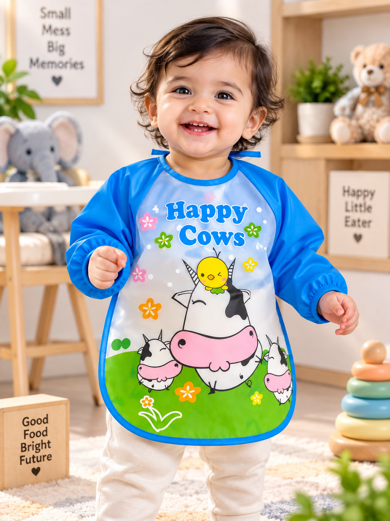 Waterproof Long Sleeve Baby Feeding Bib