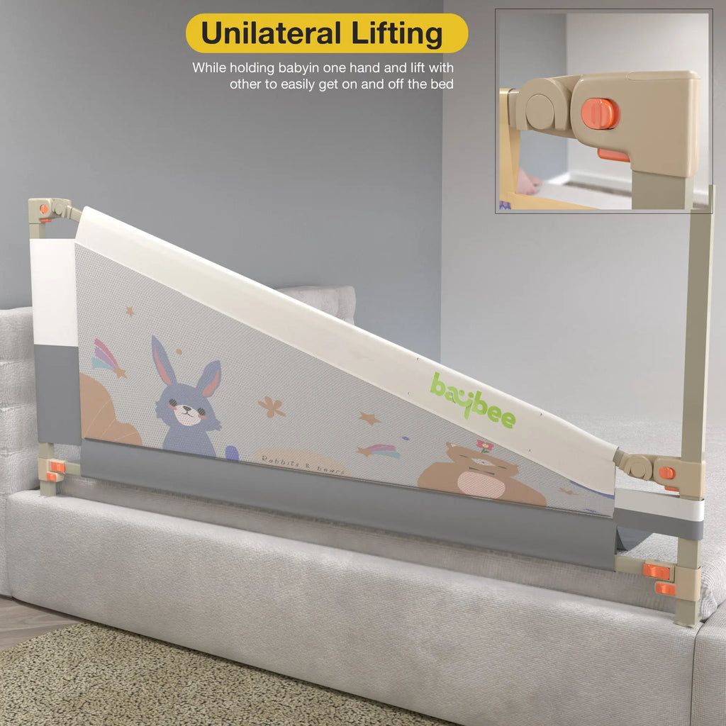 Baby Bed Rail Guard Foldable Safety Side Protector for Kids