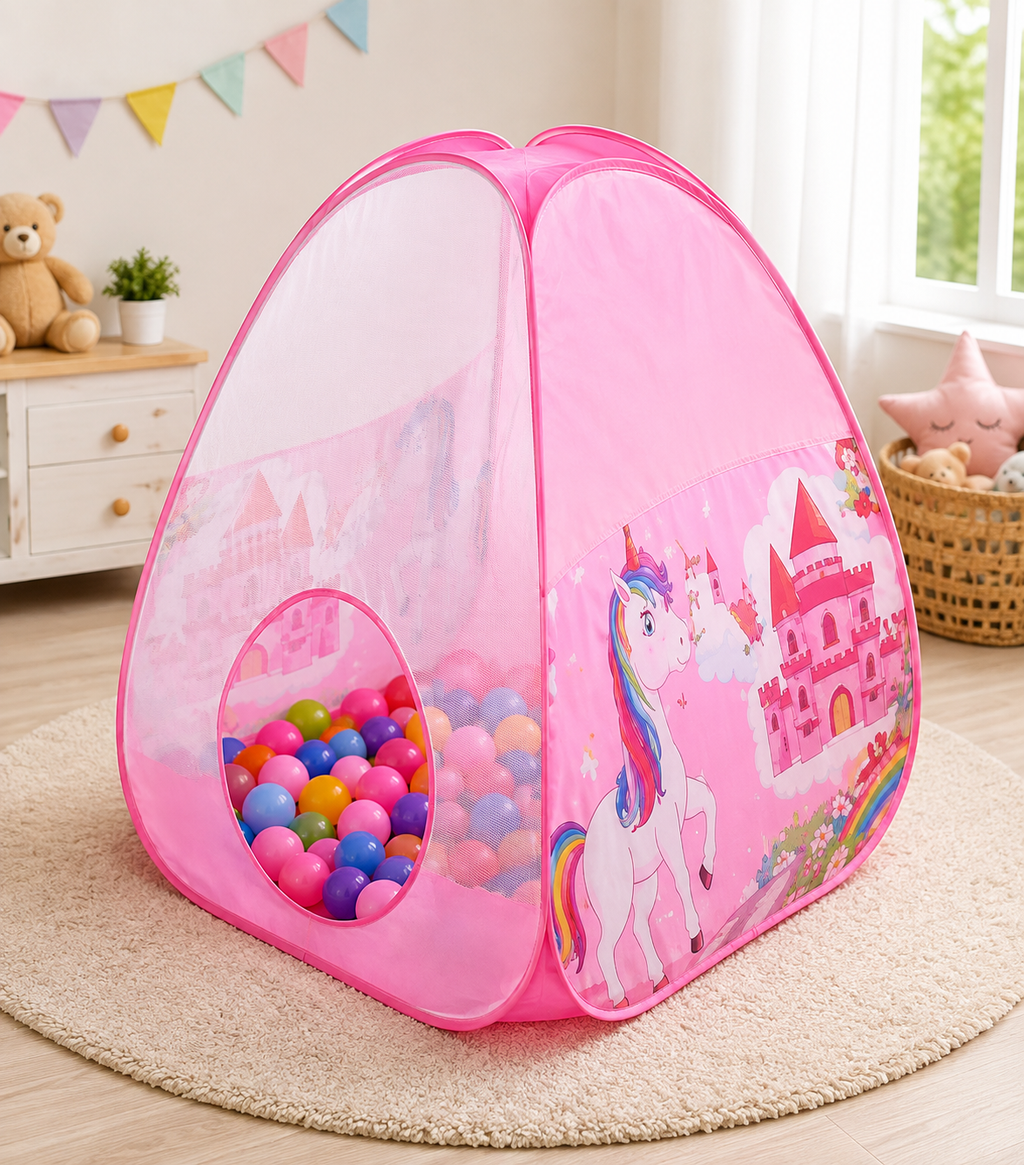 Unicorn Tent Play with 50 Fun Balls