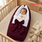 Premium Cotton Baby Carry Bed 3-in-1 Newborn