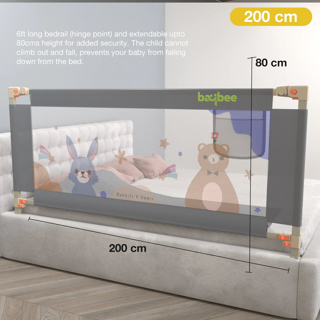 Baby Bed Rail Guard Foldable Safety Side Protector for Kids