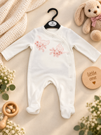 Woodland Animal Print Full Sleeve Baby Sleepsuit with Feet (new born)