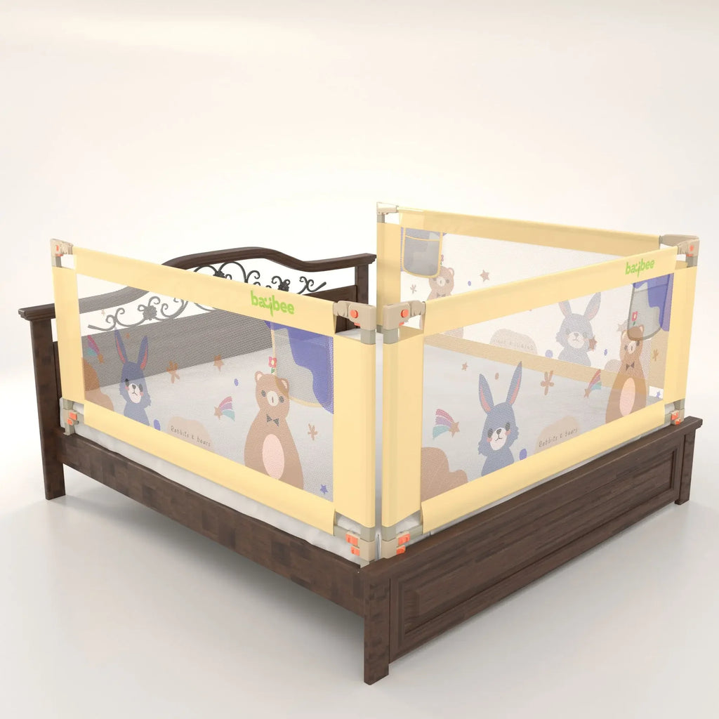 Baby Bed Rail Guard Foldable Safety Side Protector for Kids