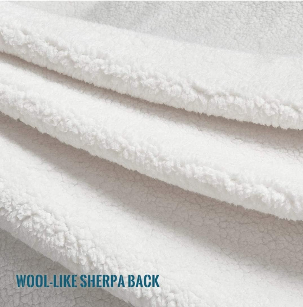 Baby Blanket Ultra Soft Dual Layer Sherpa & Flannel, Lightweight Warm Newborn Blanket for Crib, Stroller, Travel & Feeding, Skin-Friendly