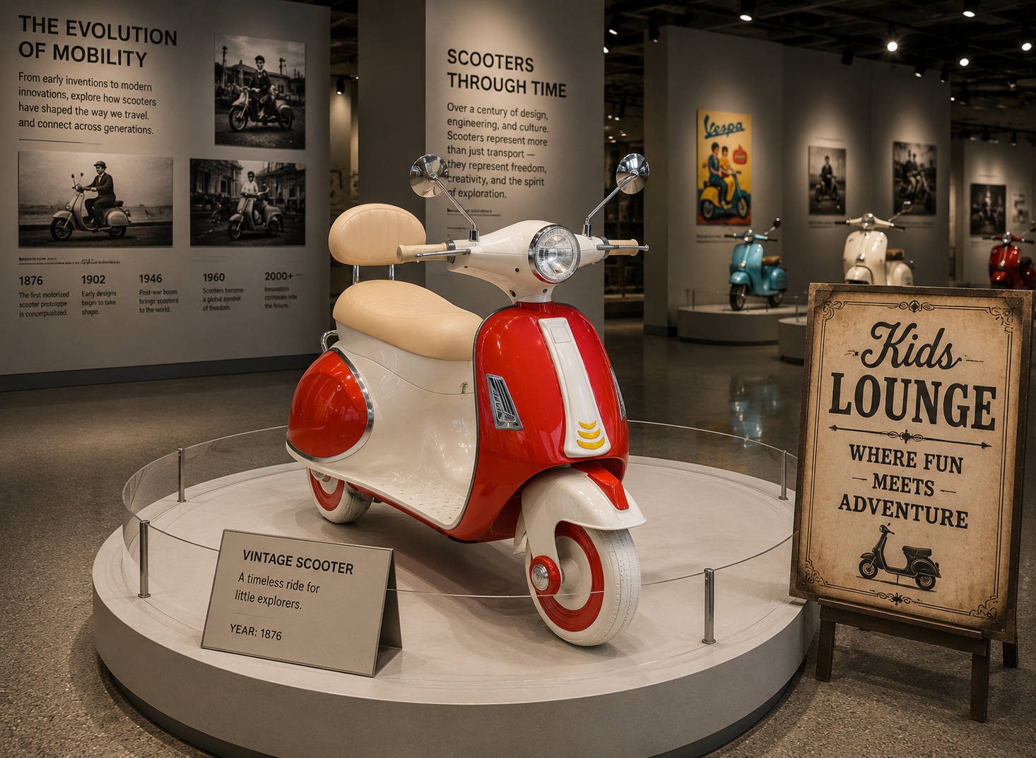 Vintage Vespa scooter