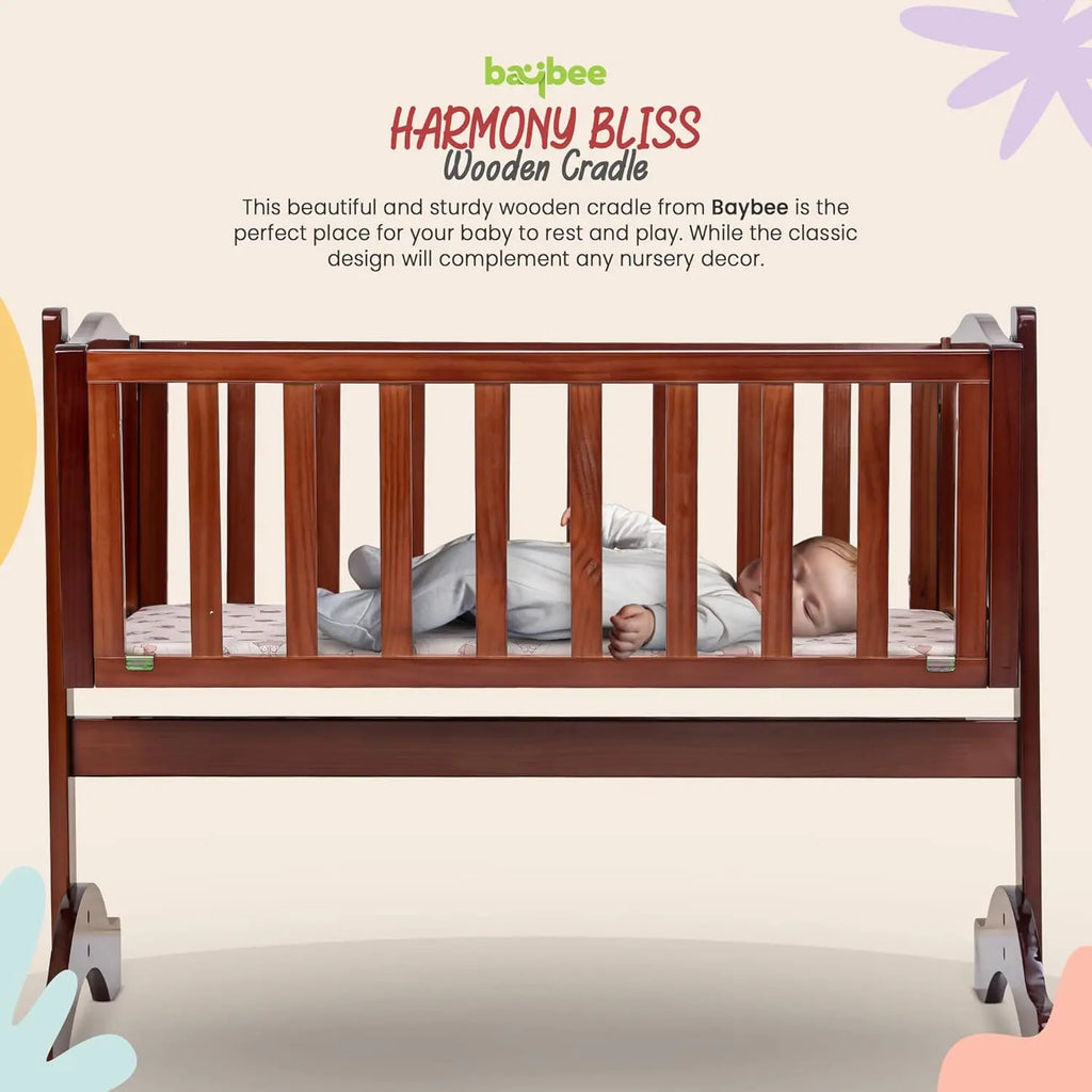 Bumble Wooden Cradle for New Born Baby