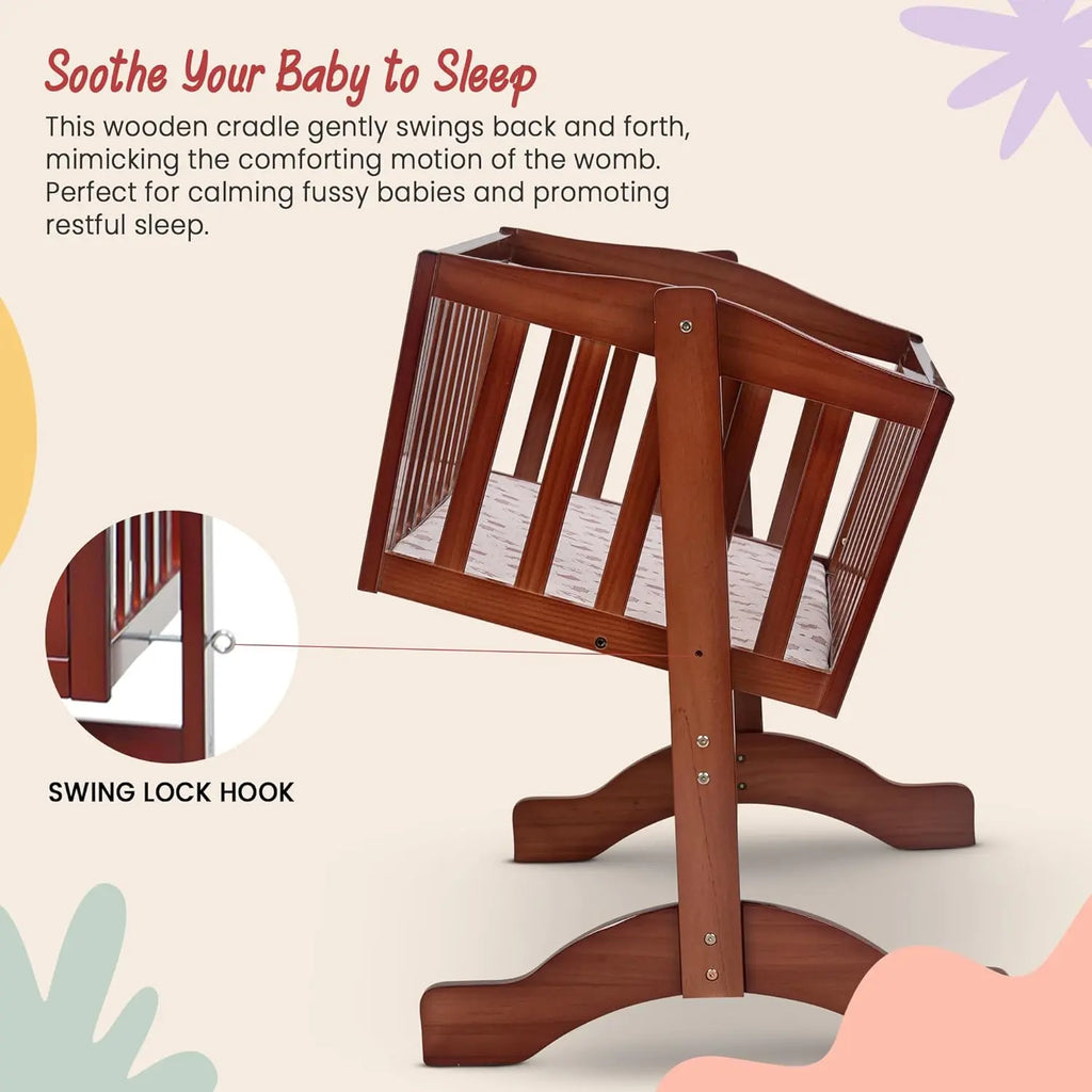 Bumble Wooden Cradle for New Born Baby