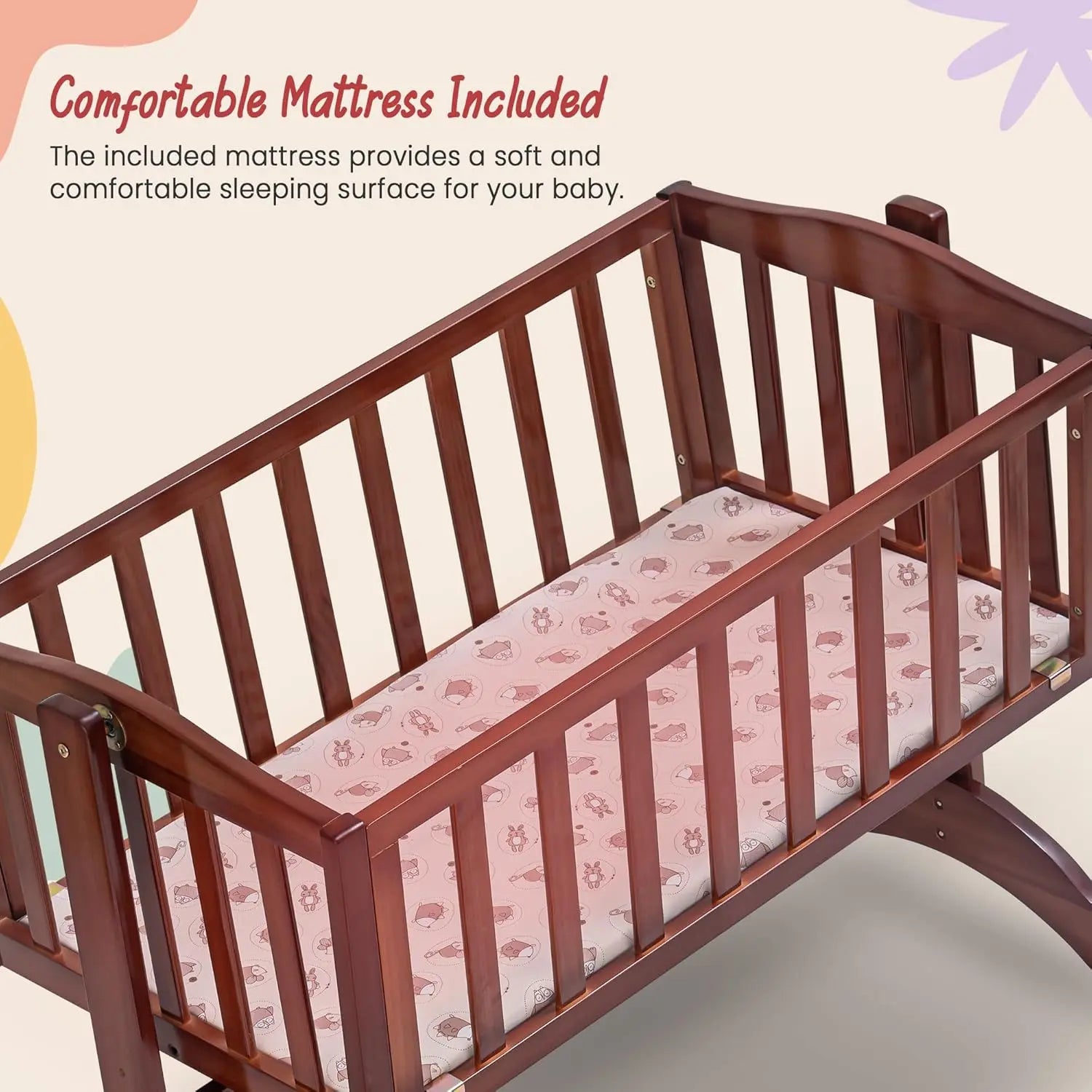 Bumble Wooden Cradle for New Born Baby