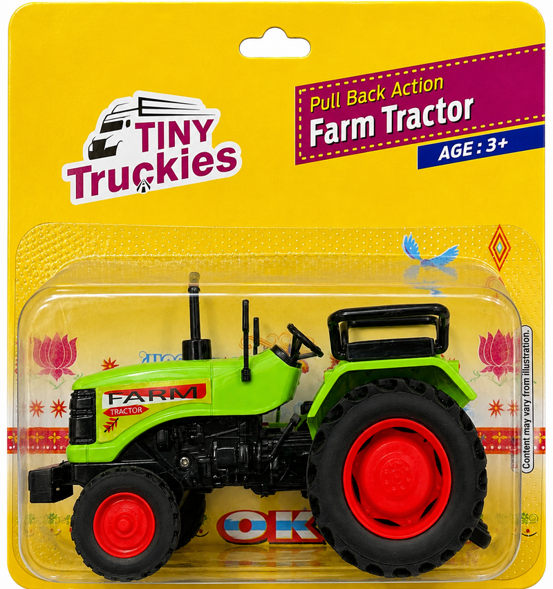 Tiny Truckies Pull Back Eicher Tractor