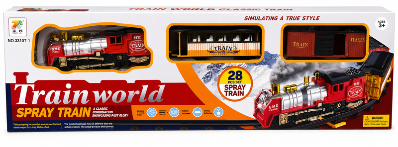 Classic Spray Train Toy Set for Kids