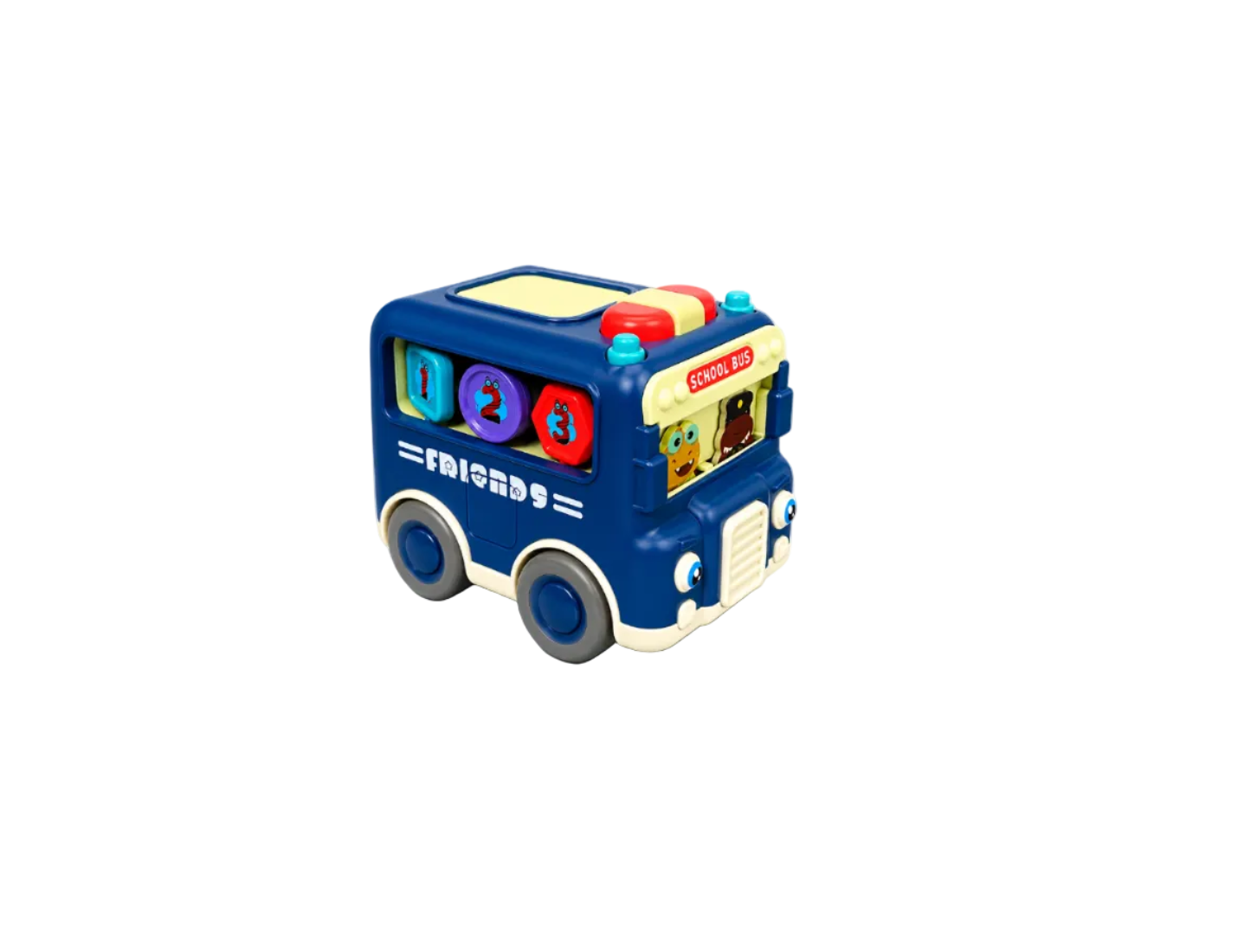 Educational Shape-Sorting School Bus