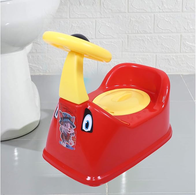 Toilet Trainer Baby Potty Seat Ferrari Car Designed With Removable Bowl & Closing Lid