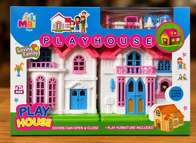 Playhouse Doll House Set