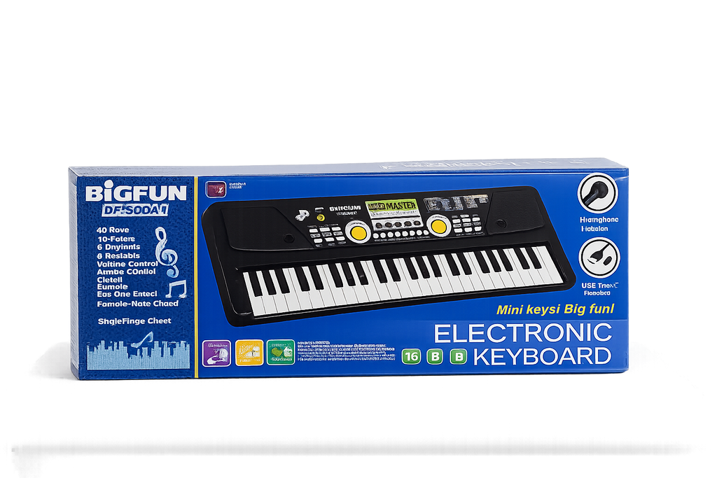 Bigfun BF-530A1 Electronic Keyboard Toy for Kids – 49 Keys Musical Piano