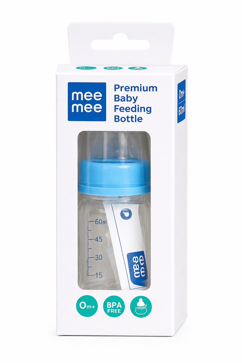 Mee Mee Premium Baby Feeding Bottle – 60 ml (0+ Months)