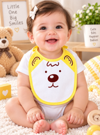 Cartoon Bear Baby Bib