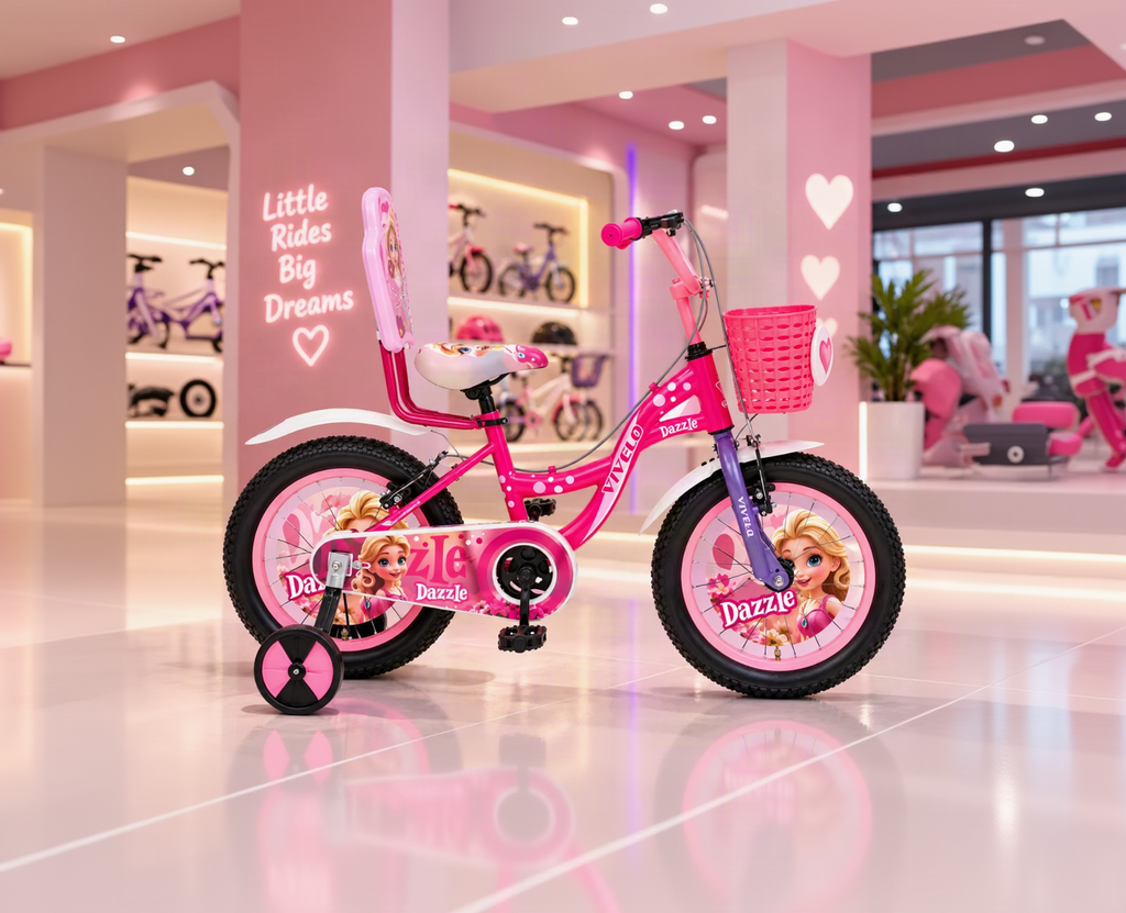 DAZZLE Girls Kids Bicycle – Pink