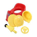 Toilet Trainer Baby Potty Seat Ferrari Car Designed With Removable Bowl & Closing Lid