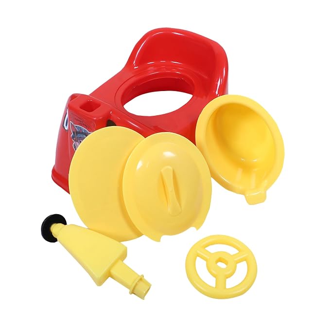 Toilet Trainer Baby Potty Seat Ferrari Car Designed With Removable Bowl & Closing Lid