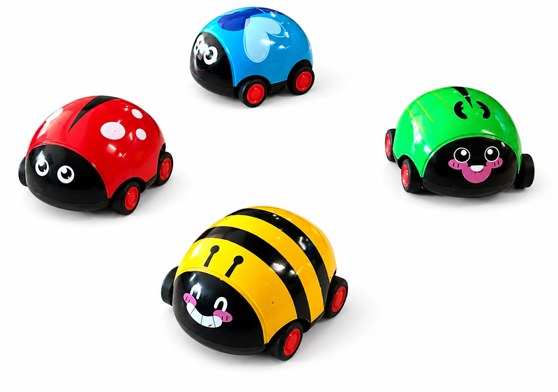 Cute Animal Push & Go Toy Cars Set