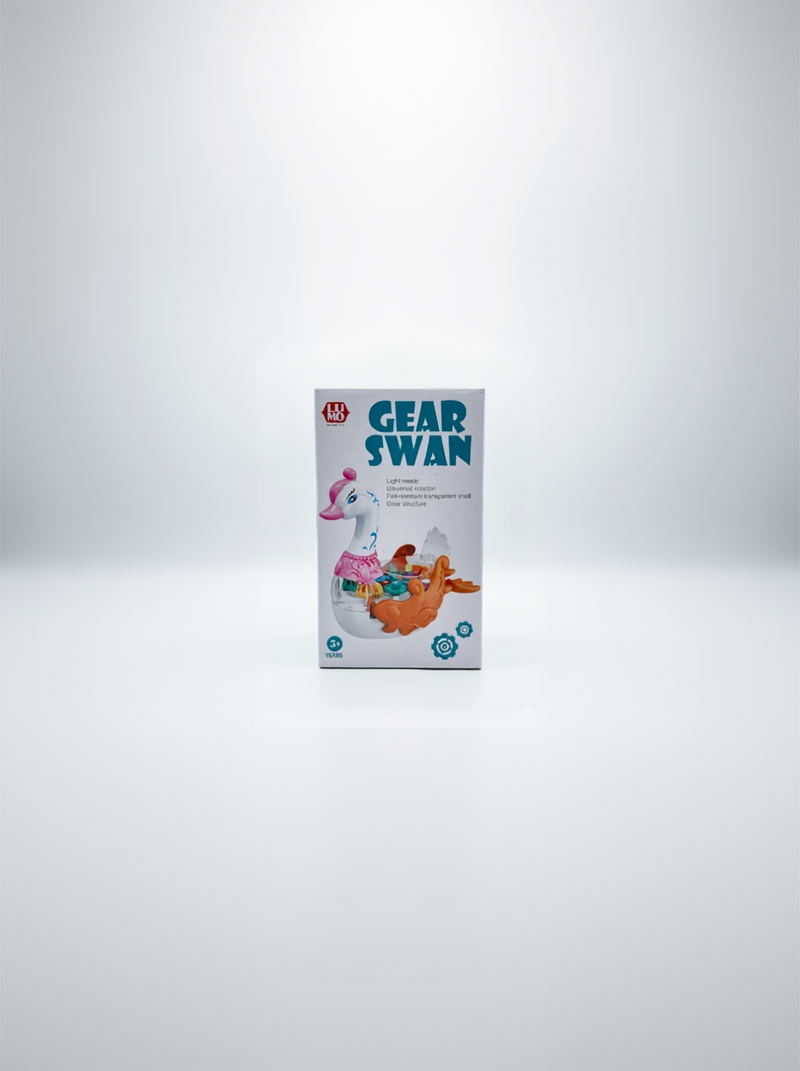 LUMO Gear Swan Interactive Toy – Moving Gears, Lights, & Music