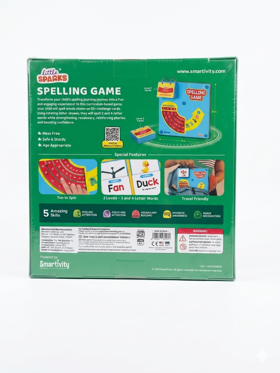 Little Sparks Spelling Game – Fun-Filled Word Building Game