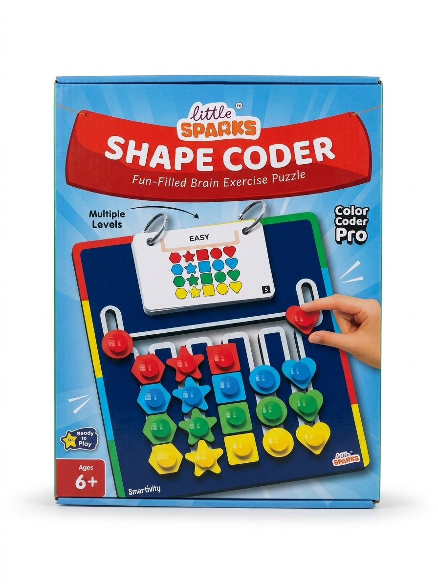 Little Sparks Shape Coder by Smartivity – Fun-Filled Brain Exercise Puzzle