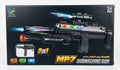 KrazyKiddo Toys MP7 Submachine Gun Toy - 2-in-1 Toy Rifle with Light & Sound