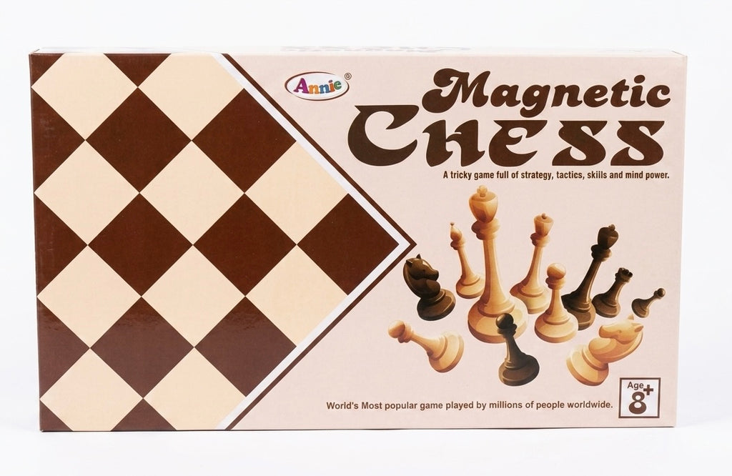 Annie Magnetic Chess Board Game, Foldable, with Magnetic Pieces