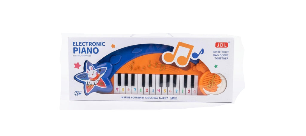 JDL Kids Electronic Piano Keyboard - Musical Learning Toy with Colorful Keys