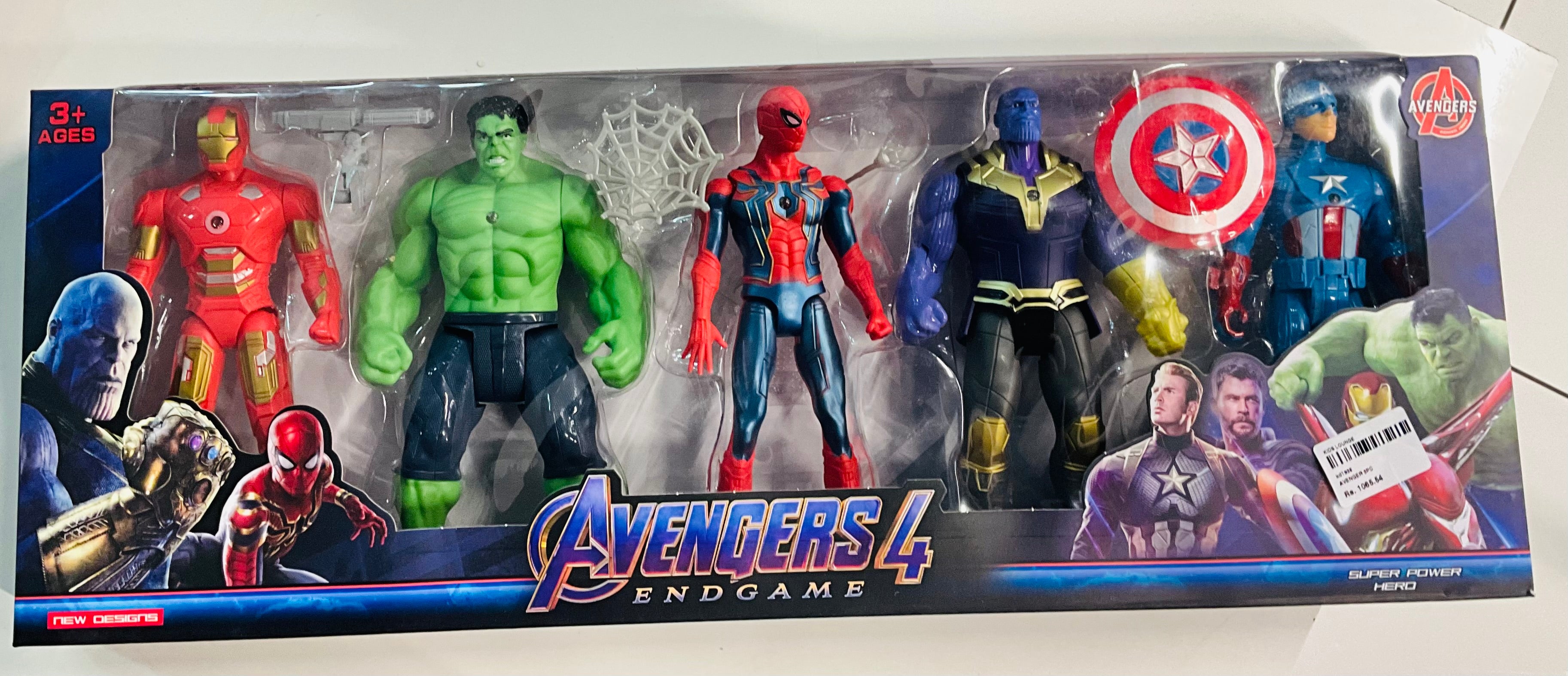 Avengers Endgame 4 Hero Action Figure Set