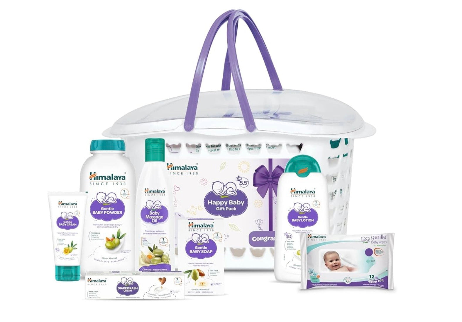 Himalaya Happy Baby Gift Pack with Storage Basket