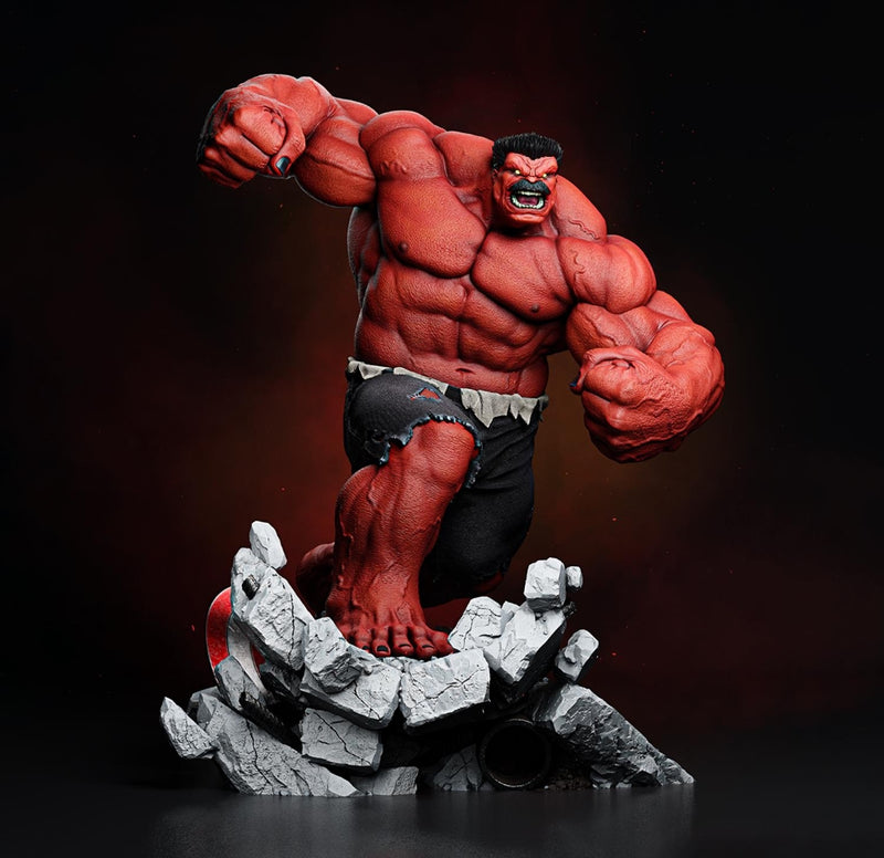 Red Hulk Collectible Action Statue