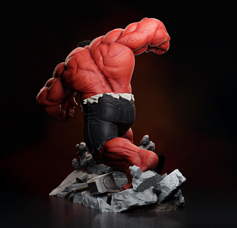 Red Hulk Collectible Action Statue