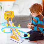 Small Duck Climbing Stairs Toy with Music & Lights