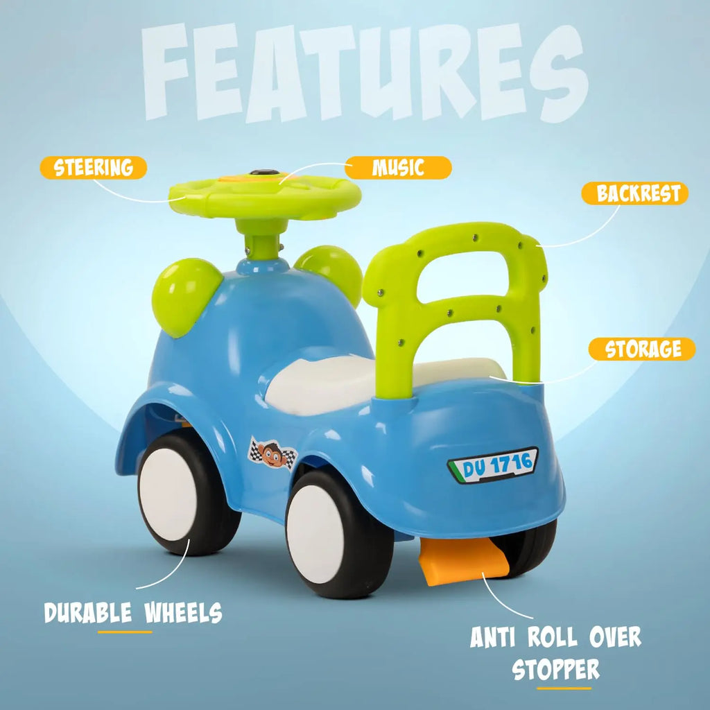 Snappy Baby Ride on Cars for Kids Indoor Push Ride on Car