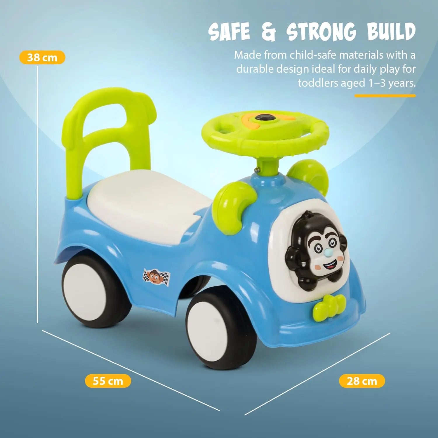 Snappy Baby Ride on Cars for Kids Indoor Push Ride on Car