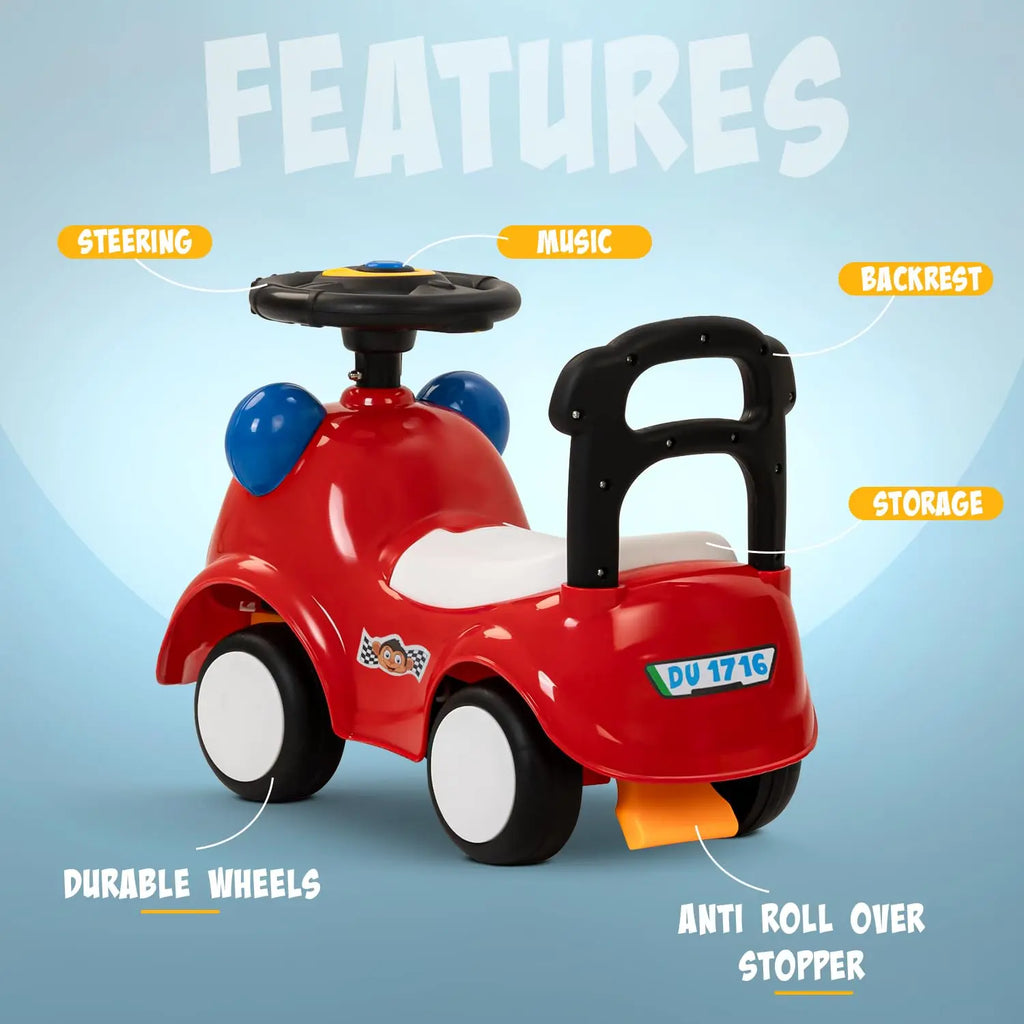 Snappy Baby Ride on Cars for Kids Indoor Push Ride on Car