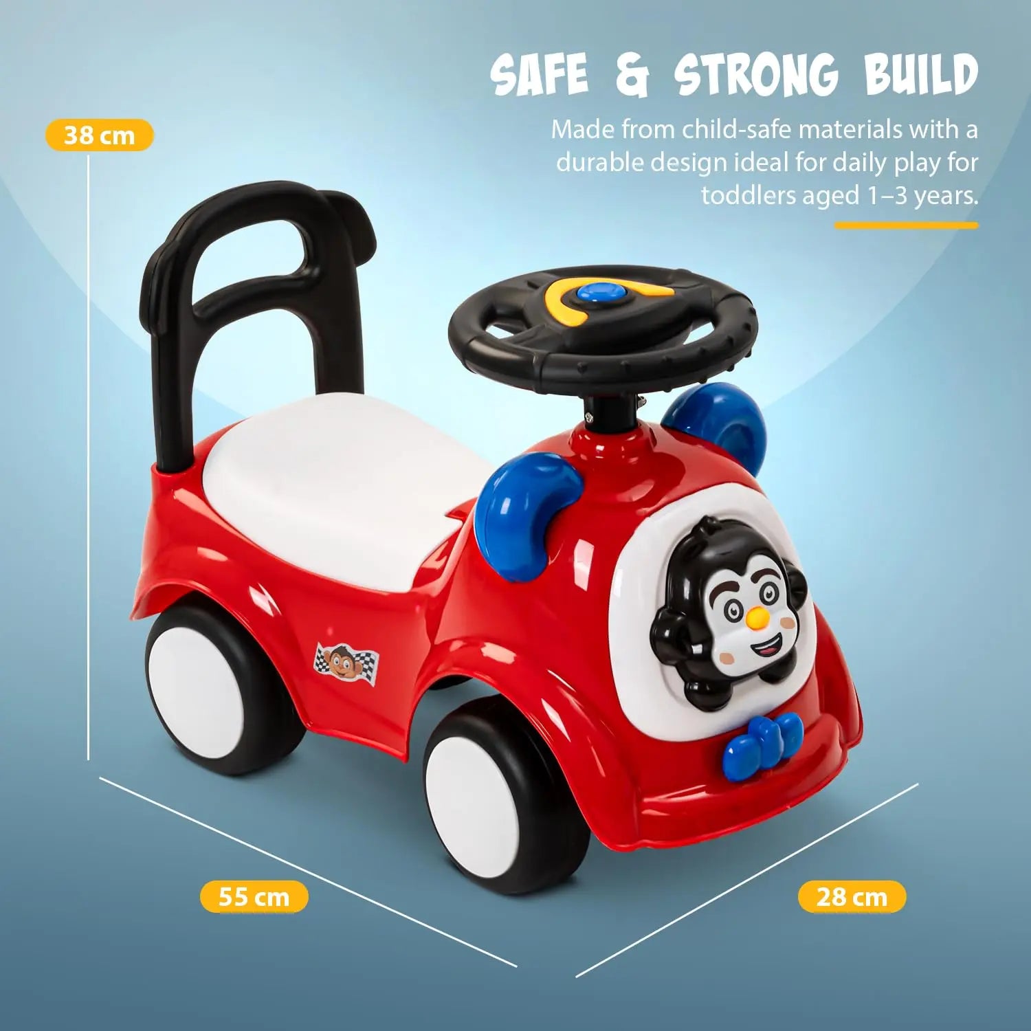 Snappy Baby Ride on Cars for Kids Indoor Push Ride on Car