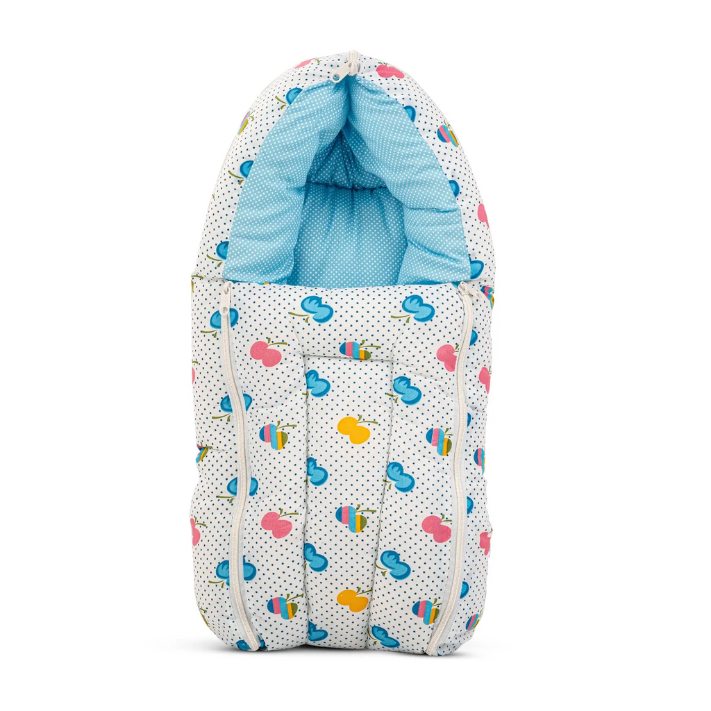 Baby Cotton Printed Sleeping Cum Carry Bag for New Born