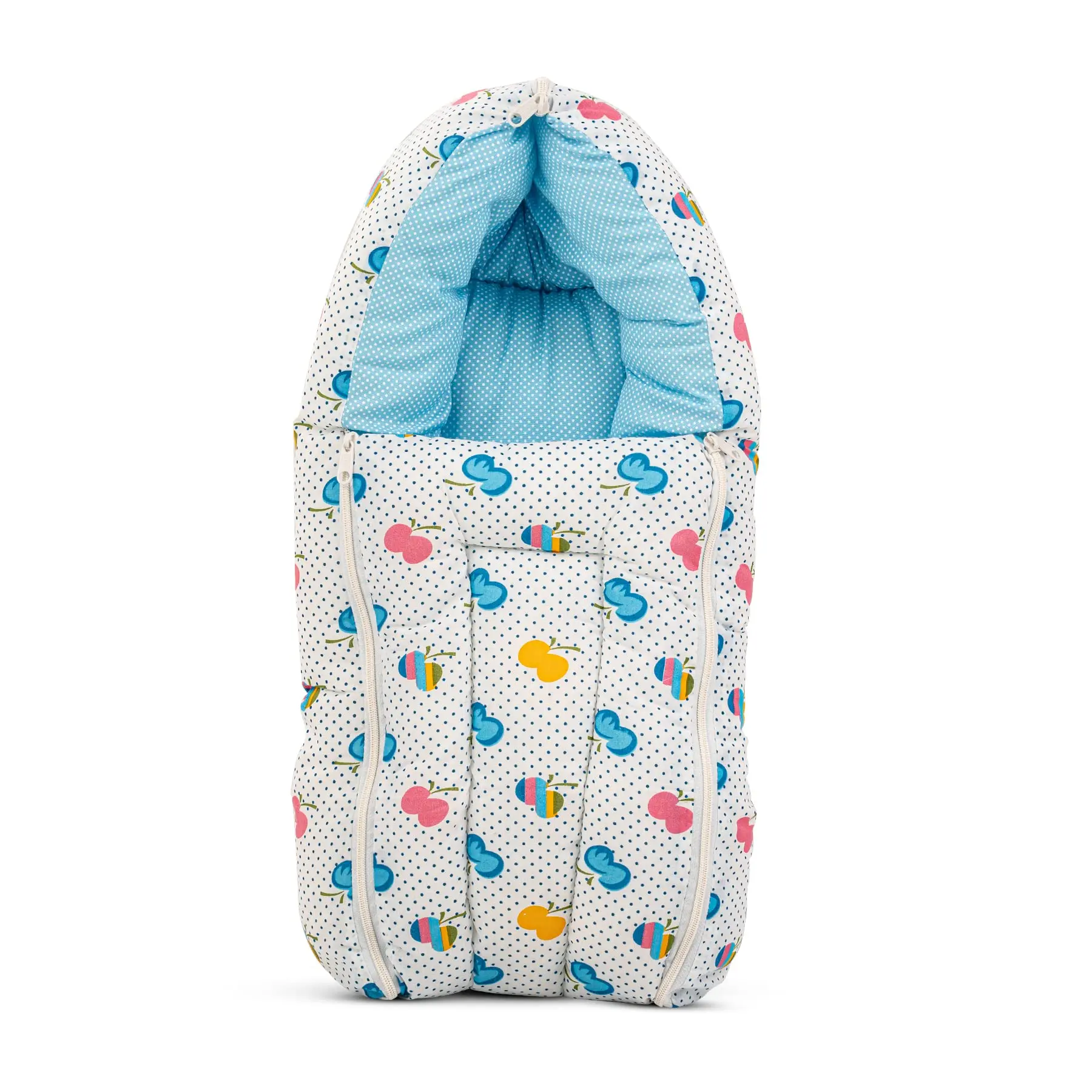 Baby Cotton Printed Sleeping Cum Carry Bag for New Born