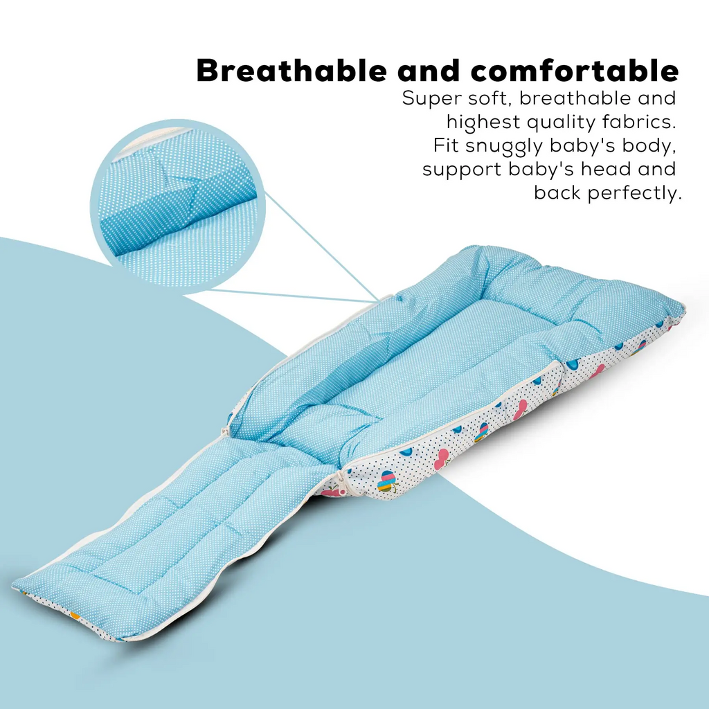 Baby Cotton Printed Sleeping Cum Carry Bag for New Born