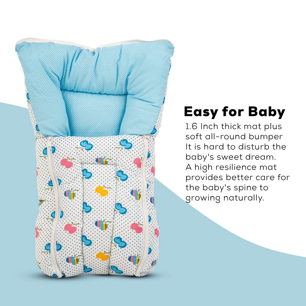 Baby Cotton Printed Sleeping Cum Carry Bag for New Born