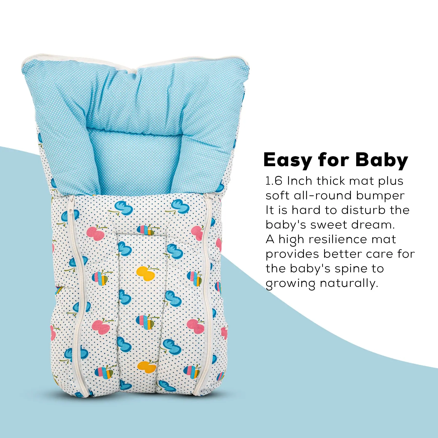 Baby Cotton Printed Sleeping Cum Carry Bag for New Born