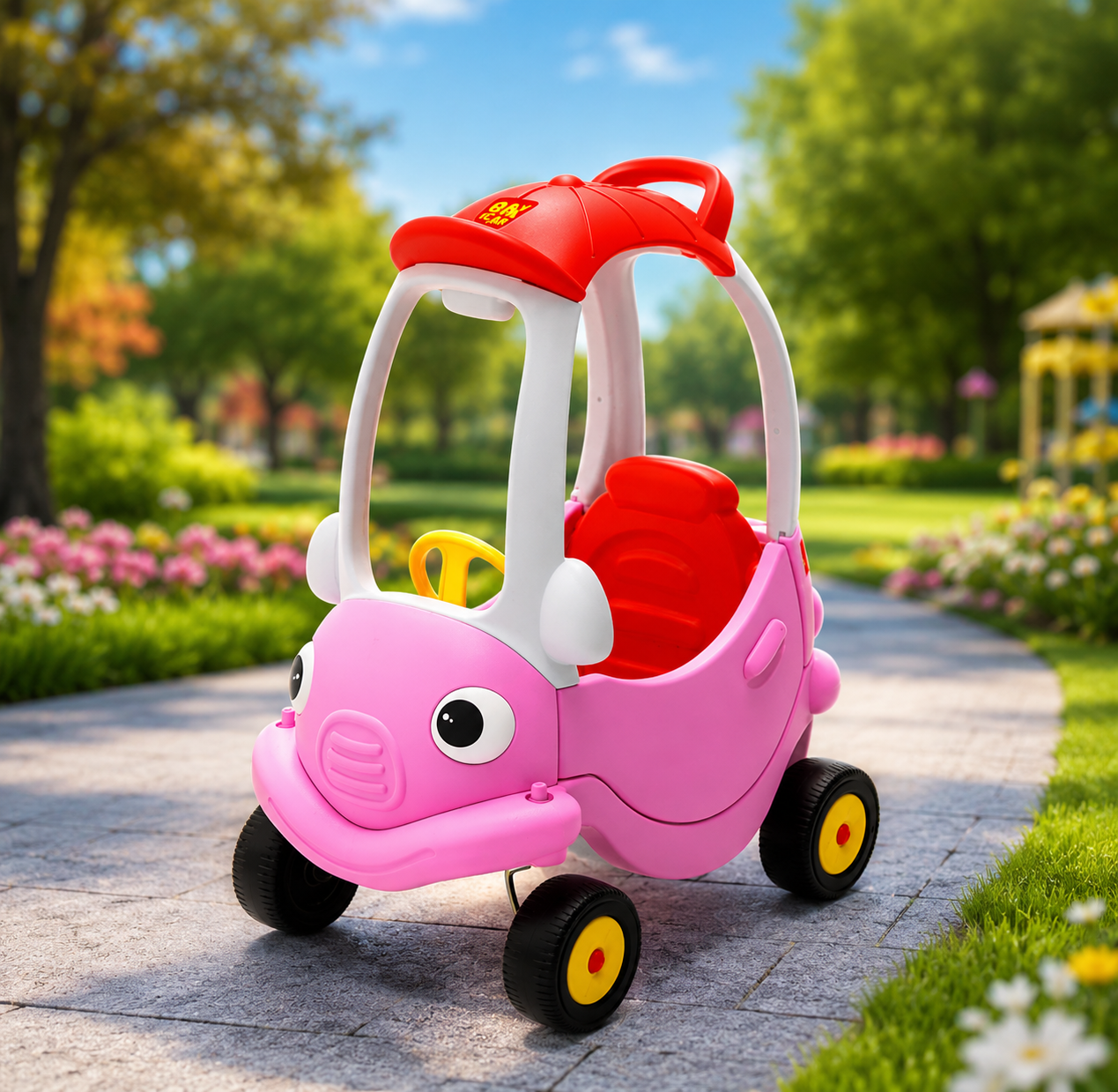 Kids Foot-to-Floor Ride-On Car