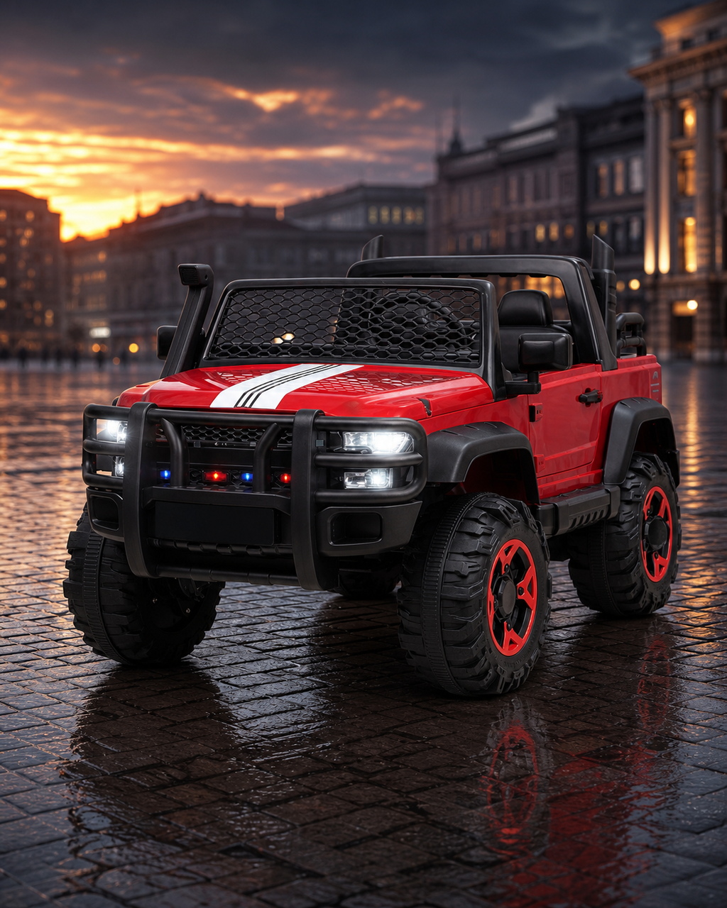 MJ137N-FM 4×4 Ride-On Jeep